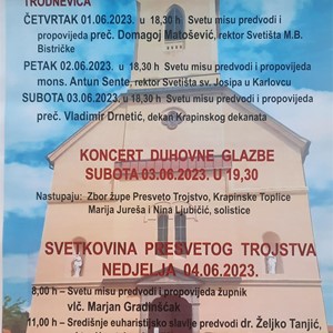 Proslava Presvetog Trojstva u Krapinskim Toplicama